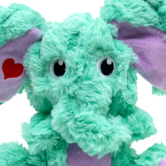 Valentines Scrumplez Elephant, Mint and Purple